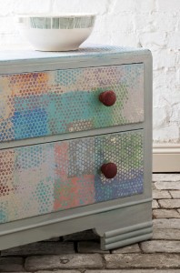 Annie Sloan Painted Chest inspired by Paul Klee